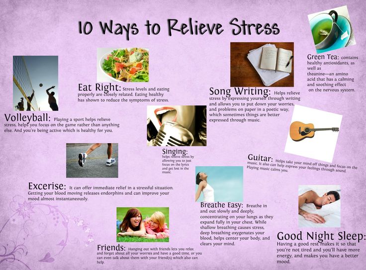 If you cannot remove the stressful situation, can you do something more positive to relieve the stress? Here are 10 ways to relieve stress.