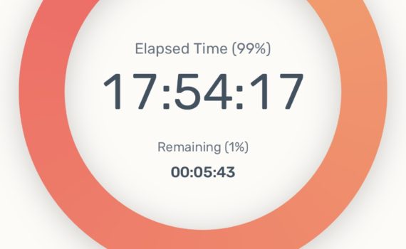 screen shot of zero app to track your fasting times